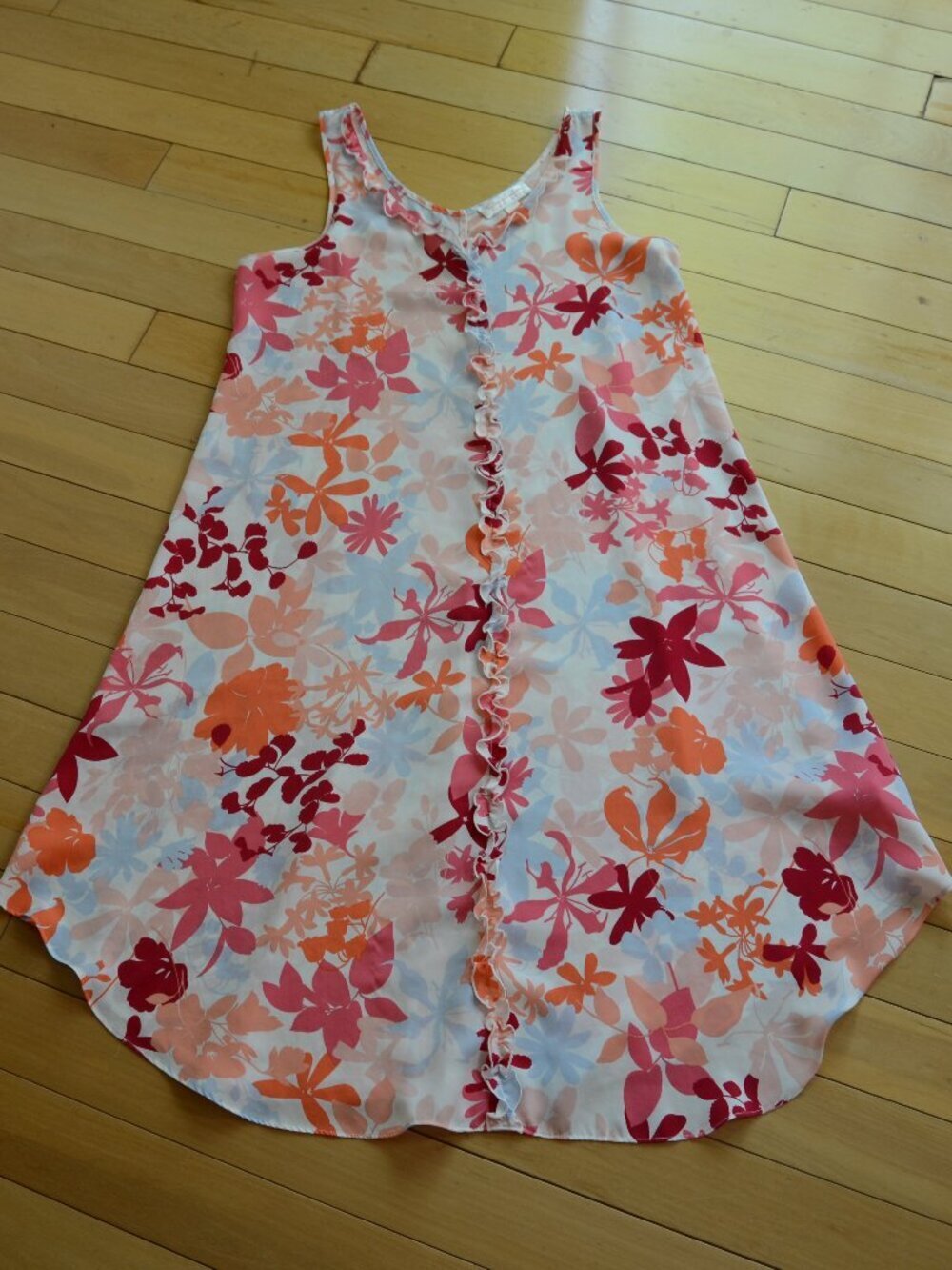 Oscar de la Renta Pink Label Floral Pajama Sleep Dress Size S